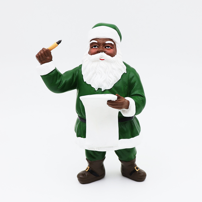 Black Santa statue